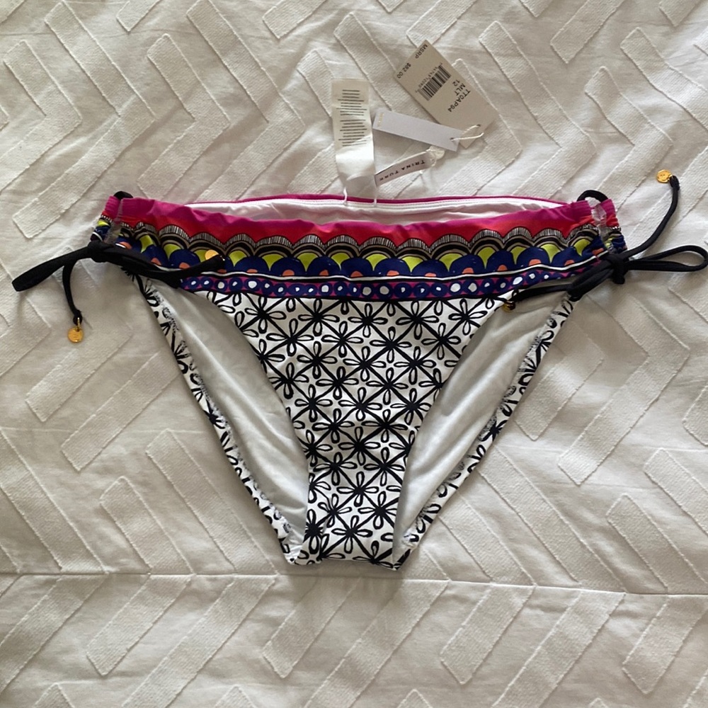 Trina Turk swimsuits tie side bottom NWT